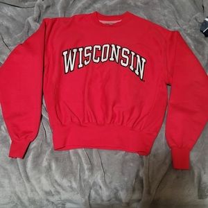 Red 90s style pullover